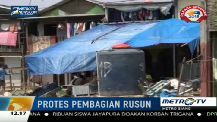 Jatah Rusun Kurang, Warga Kali Gendong Terpaksa Dirikan Bangunan Sendiri