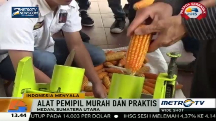 Mahasiswa Medan Ciptakan Alat Pemipil Jagung Hemat Energi