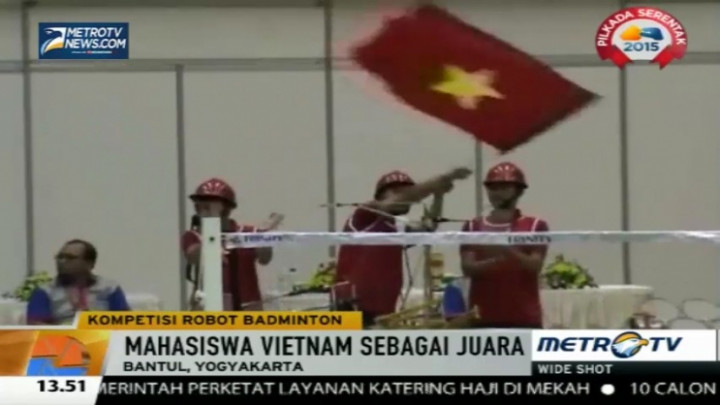 Kontes Robot Badminton di Yogya Dimenangkan Mahasiswa Vietnam