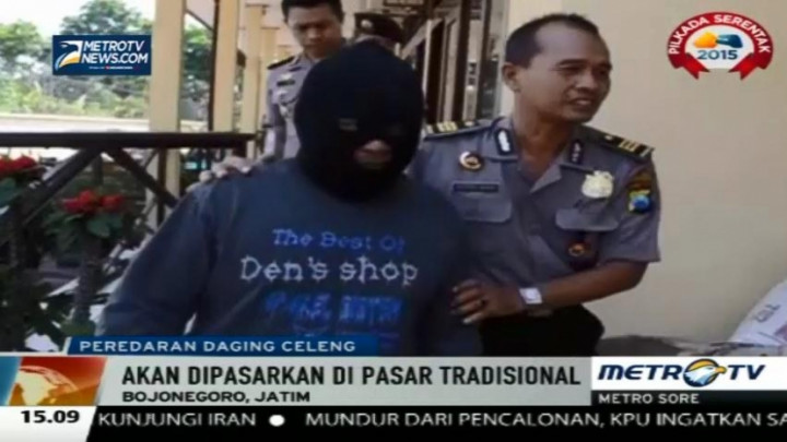 Polisi Sita 220 Kg Daging Celeng di Bojonegoro