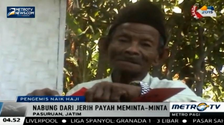 Seorang Pengemis di Pasuruan Tunaikan Ibadah Haji