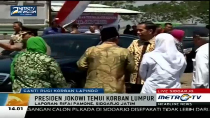 Jokowi Gelar Petemuan dengan Korban Lumpur Sidoarjo