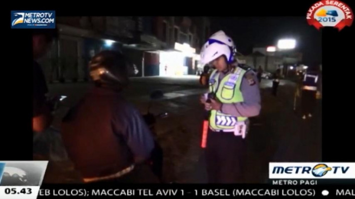 Polsek Jatinangor Gelar Razia Kendaraan Bermotor