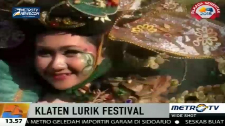 Serunya Kreasi Kostum Lurik di Klaten Lurik Festival 