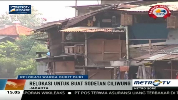 Buat Sodetan Ciliwung, Pemprov DKI akan Relokasi Warga Bukit Duri