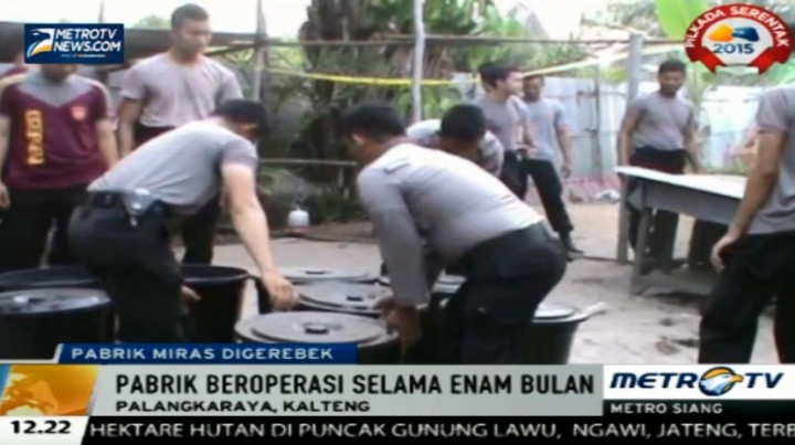 Rumah Dijadikan Pabrik Miras Oplosan Digerebek