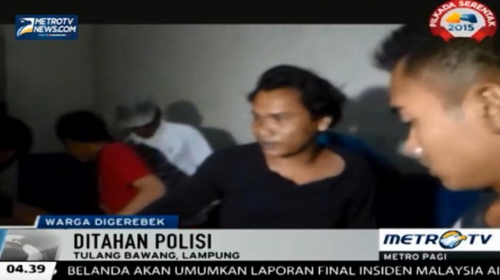 Petugas Gerebek Sebuah Rumah Makan yang Dijadikan Tempat Judi