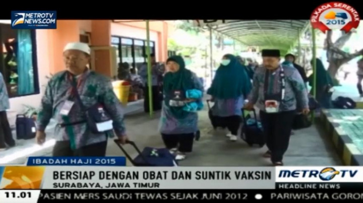 Jemaah Calon Haji Embarkasi Surabaya Waspadai Virus MERS di Arab Saudi