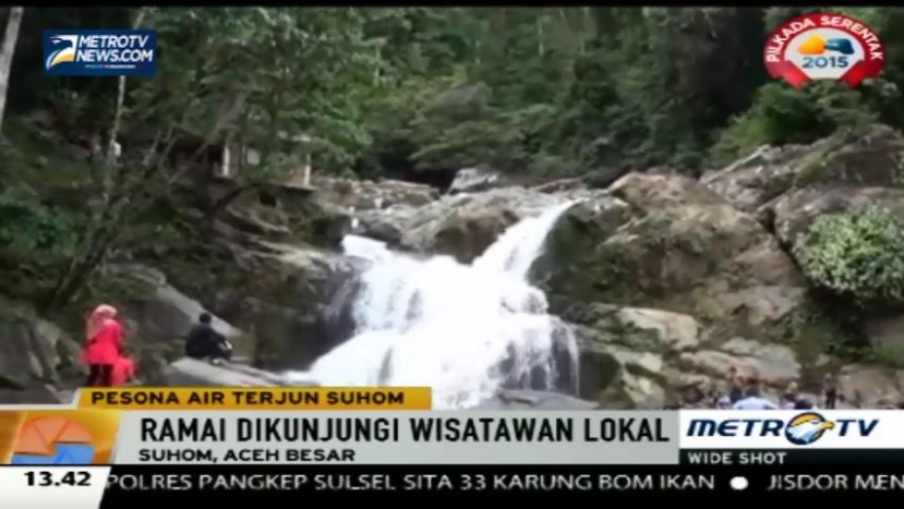 Indahnya Air Terjun Suhom di Aceh Besar