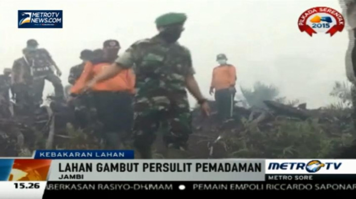 700 Hektare Lahan Sawit di Jambi Terbakar