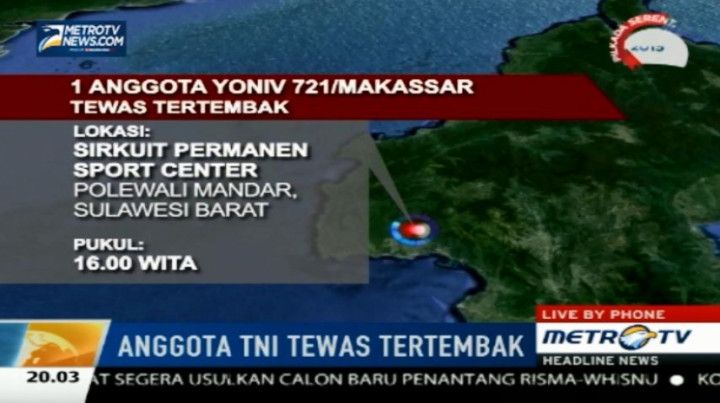  Kronologi Penembakan Anggota TNI di Polewali Mandar