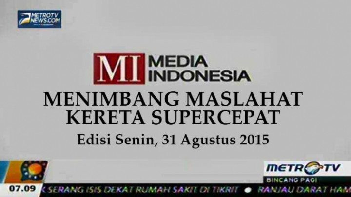 Menimbang Maslahat Kereta Supercepat  