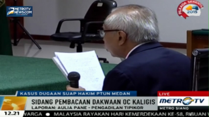  Sidang Pembacaan Dakwaan, OCK Beri USD 5.000 ke Panitera PTUN 