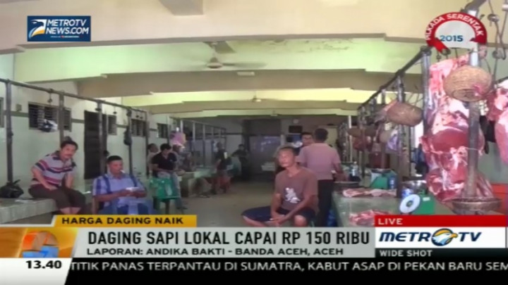 Rupiah Anjlok, Harga Daging Sapi Lokal di Aceh Capai Rp150 Ribu/Kg