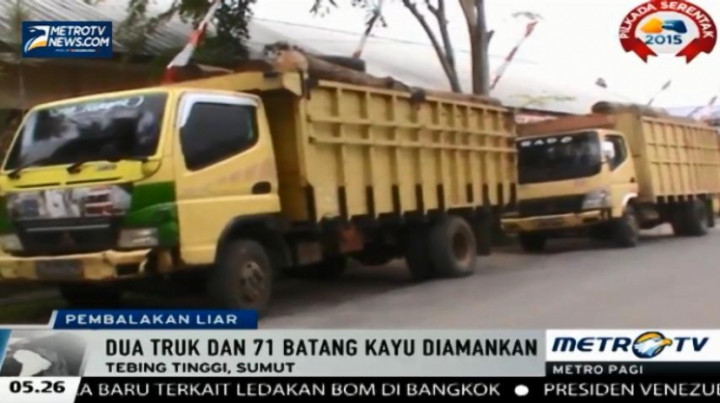 Polres Tebing Tinggi Disinyalir Lakukan Praktik Tangkap Lepas Dua Truk Pengangkut Kayu