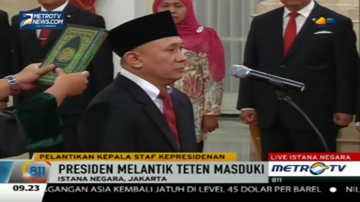 Teten Masduki Resmi Dilantik Jadi Kepala Staf Kepresidenan