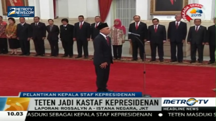 Teten Masduki Mengaku Terkejut Jadi Kepala Staf Kepresidenan