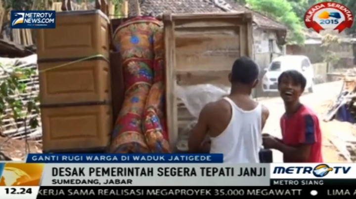 Ganti Rugi Tidak Mencukupi, Warga Korban Waduk Jatigede Mengungsi 