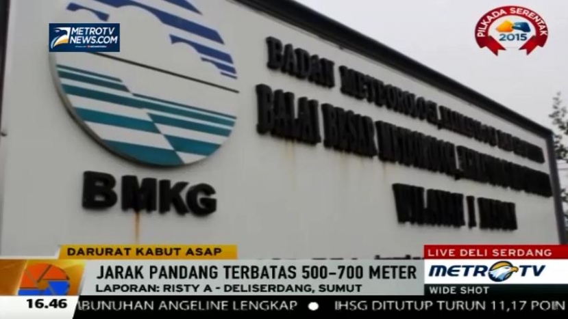 BMKG Sumut Prediksi Kabut Asap Menipis pada Pertengahan September