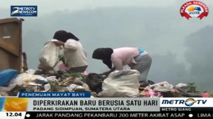 Warga Padang Sidempuan Temukan Mayat Bayi di Pembuangan Sampah 