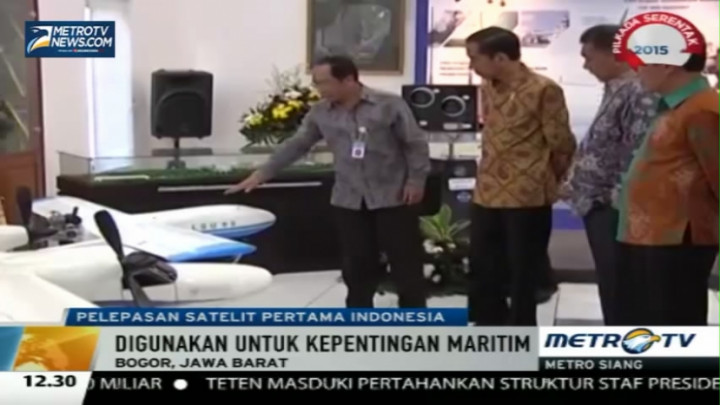 Jokowi Lepas Satelit Equatorial Pertama Indonesia