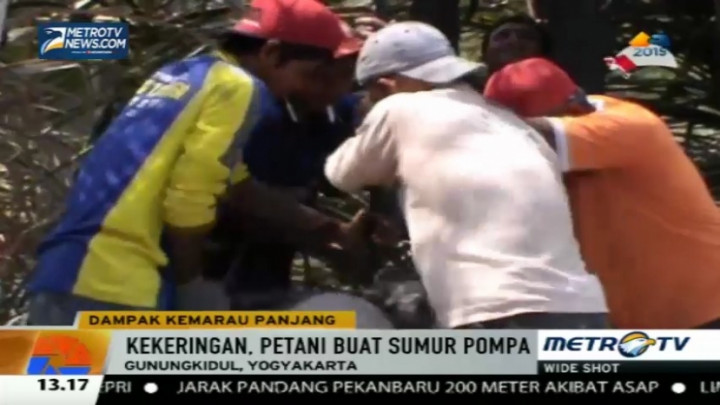 Kekeringan, Petani di Gunungkidul Gotong Royong Buat Sumur Pompa