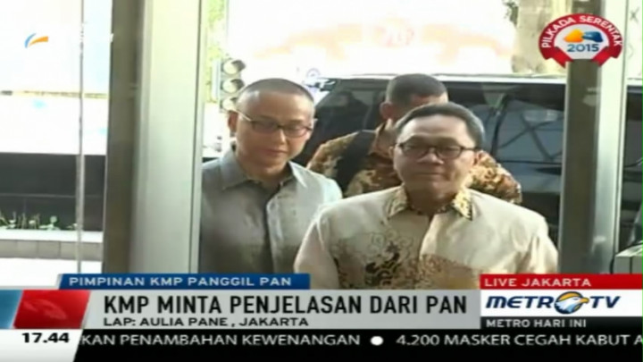 Pertemuan KMP dan PAN Minta Klarifikasi Manuver Politik