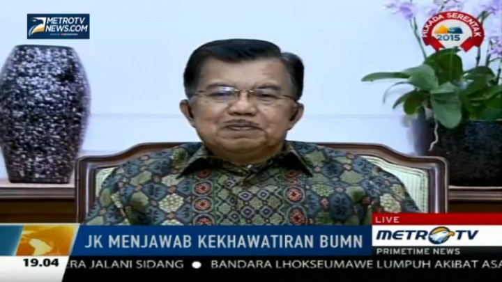 Wapres JK: Tidak Ada Perintah Pencopotan Buwas dari Istana