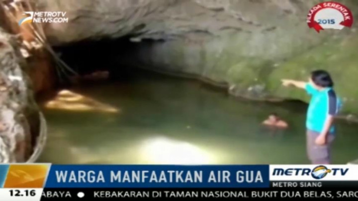 Warga Pati Gunakan Air di Taman Wisata Akibat Kekeringan