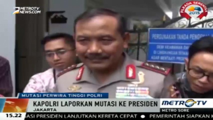 Datangi Istana, Kapolri Laporkan Mutasi Perwira Polri