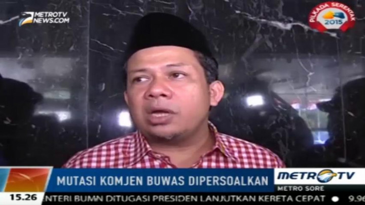 Fahri Hamzah Persoalkan Pencopotan Buwas