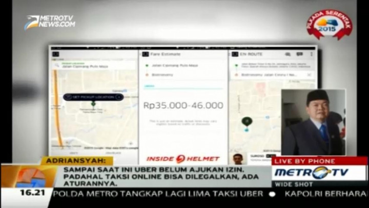 Dishub DKI Siap Bantu Perizinan Taksi Online