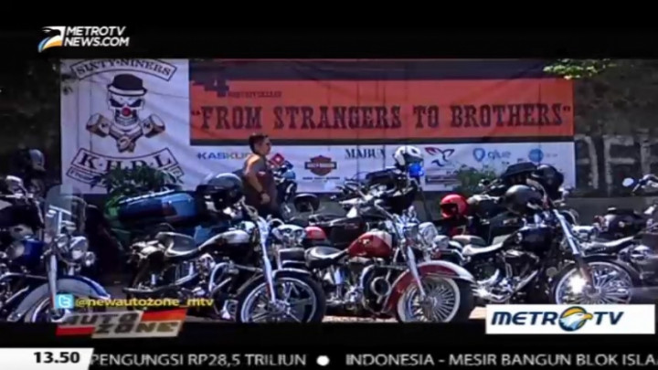 Rayakan Ulang Tahun, Komunitas Moge Ini Bagi-bagi Pizza & Cendol 