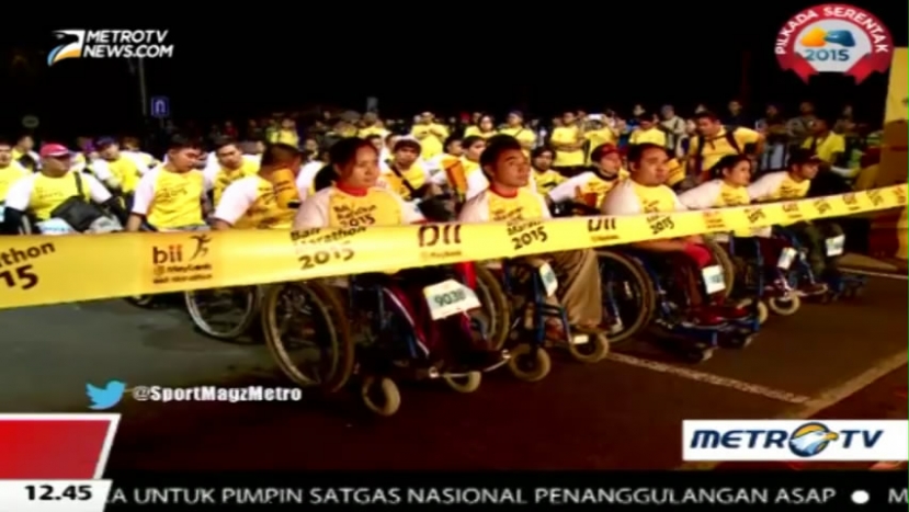  Ada Kategori Wheelchair di BII Maybank Bali Marathon 2015