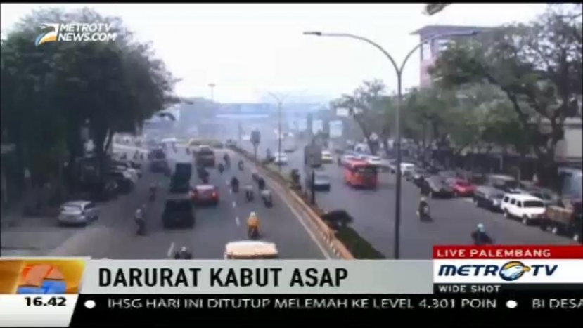 Kabut Asap, Kualitas Udara di Kota Palembang Tidak Sehat