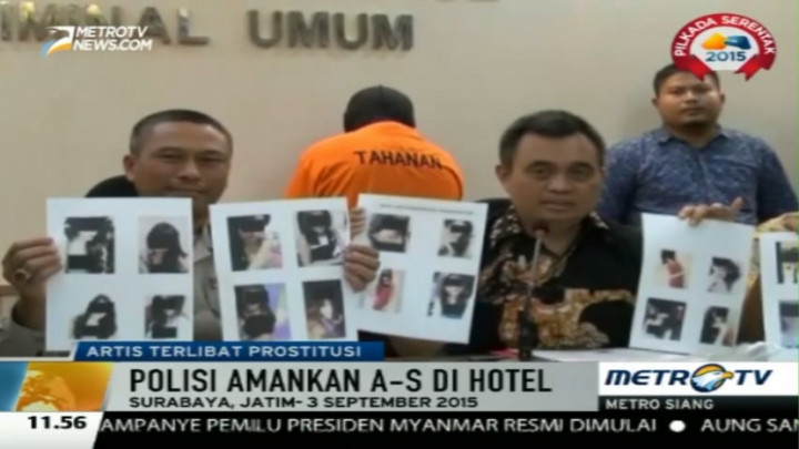 Polrestabes Surabaya Buru Mucikari Artis AS