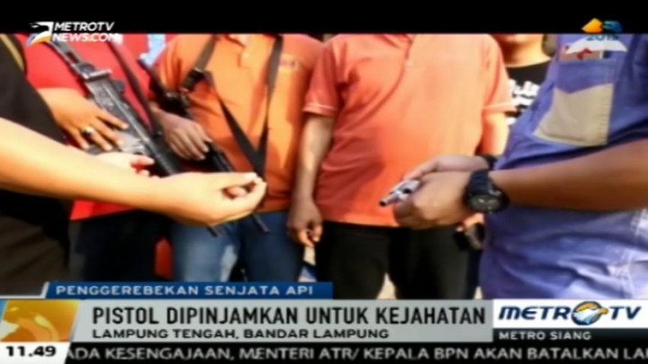 Pemilik Senjata Api di Lampung Digerebek Polisi