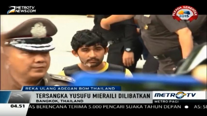 Kepolisian Bangkok Olah TKP Pengeboman di Kuil Erawan