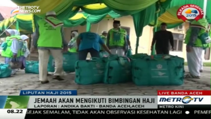 393 Calon Haji Kloter II Masuki Asrama Haji Banda Aceh