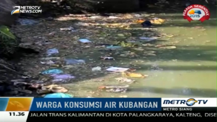 Kekeringan, Warga Cirebon Konsumsi Air Kubangan 