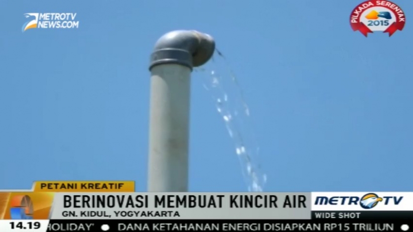 Kemarau Panjang Memicu Petani Kreatif Ini Bangun Kincir Air 