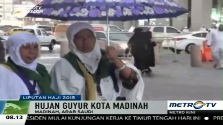 Diguyur Hujan, Suhu di Madinah Menurun 