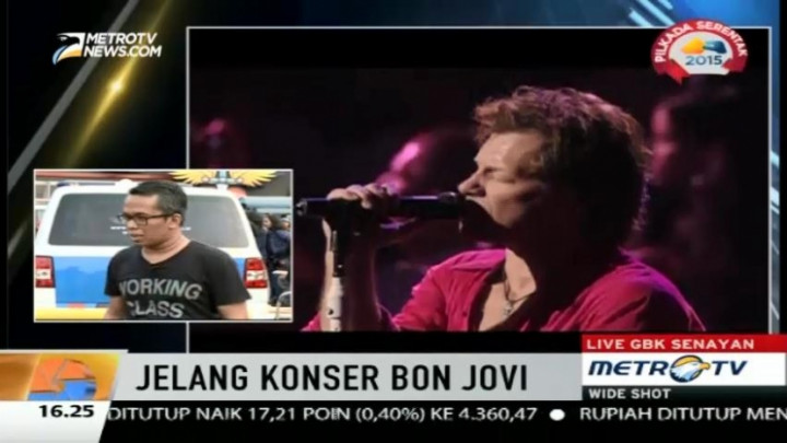Untuk Obati Kerinduan Fans, 5 Lagu Ini Wajib Ada di Konser Bon Jovi Malam Ini