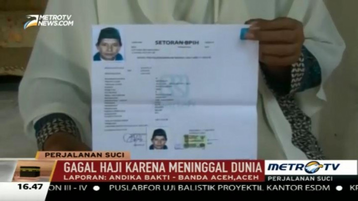 Satu Calon Jemaah Haji Asal Aceh Gagal Berangkat