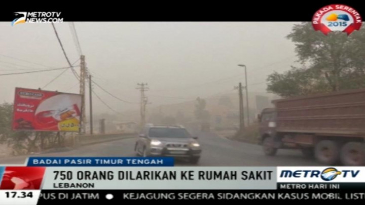 Tiga Orang Tewas Akibat Badai Pasir di Lebanon 