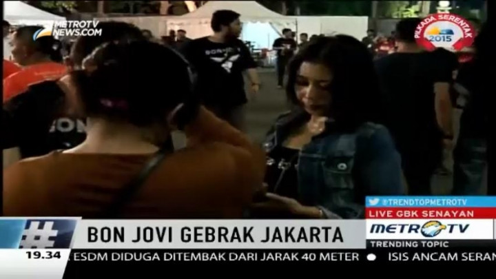 Kehabisan Tiket, Banyak Penggemar Bon Jovi yang Kecewa