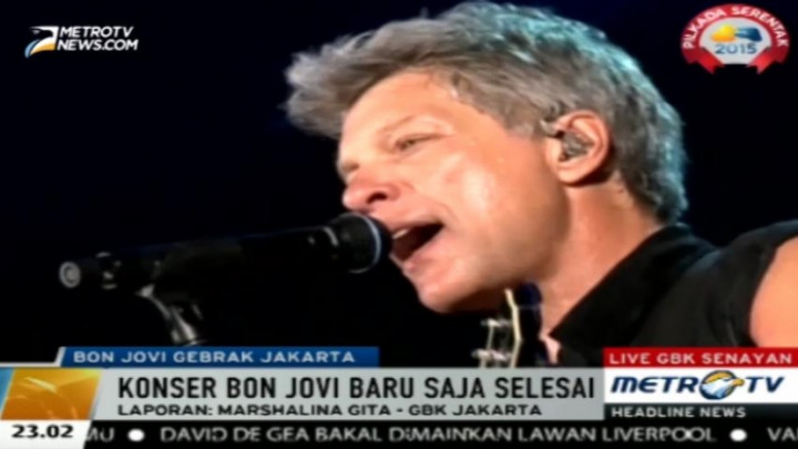 'Livin' on a Prayer' Menutup Kemeriahan Konser Bon Jovi Jakarta