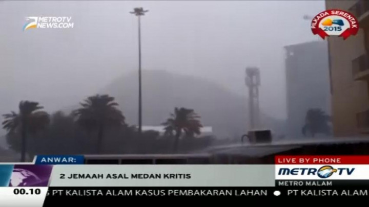 Crane Jatuh di Masjidil Haram, 2 Jemaah Haji Asal Medan Kritis 