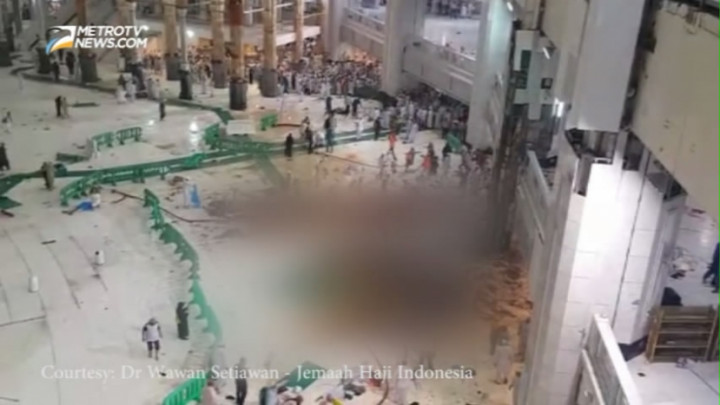 Video Eksklusif Tragedi Crane di Mekah 