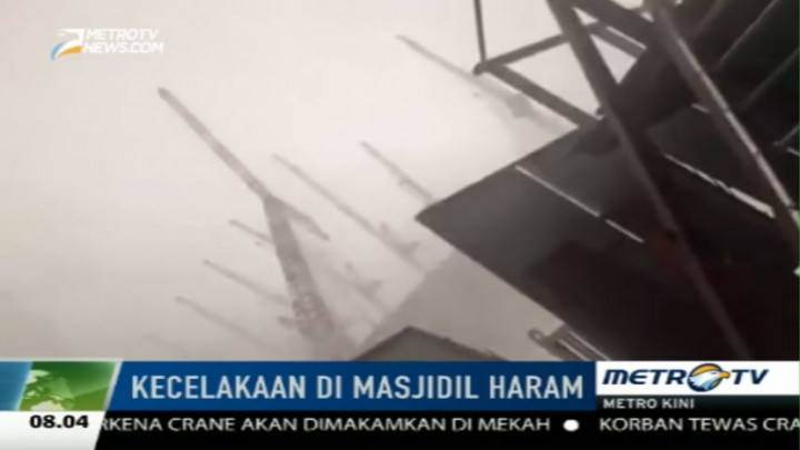 Detik-detik Jatuhnya Crane di Masjidil Haram